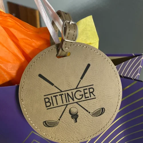 Golf Bag Tag - Personalized Golf Gifts for Men or woman - Custom Golf Accessories photo review