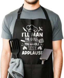 I'll man the grill, you handle the applause BBQ Apron