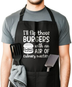 I'll flip those burgers with an air of culinary mastery - BBQ Apron