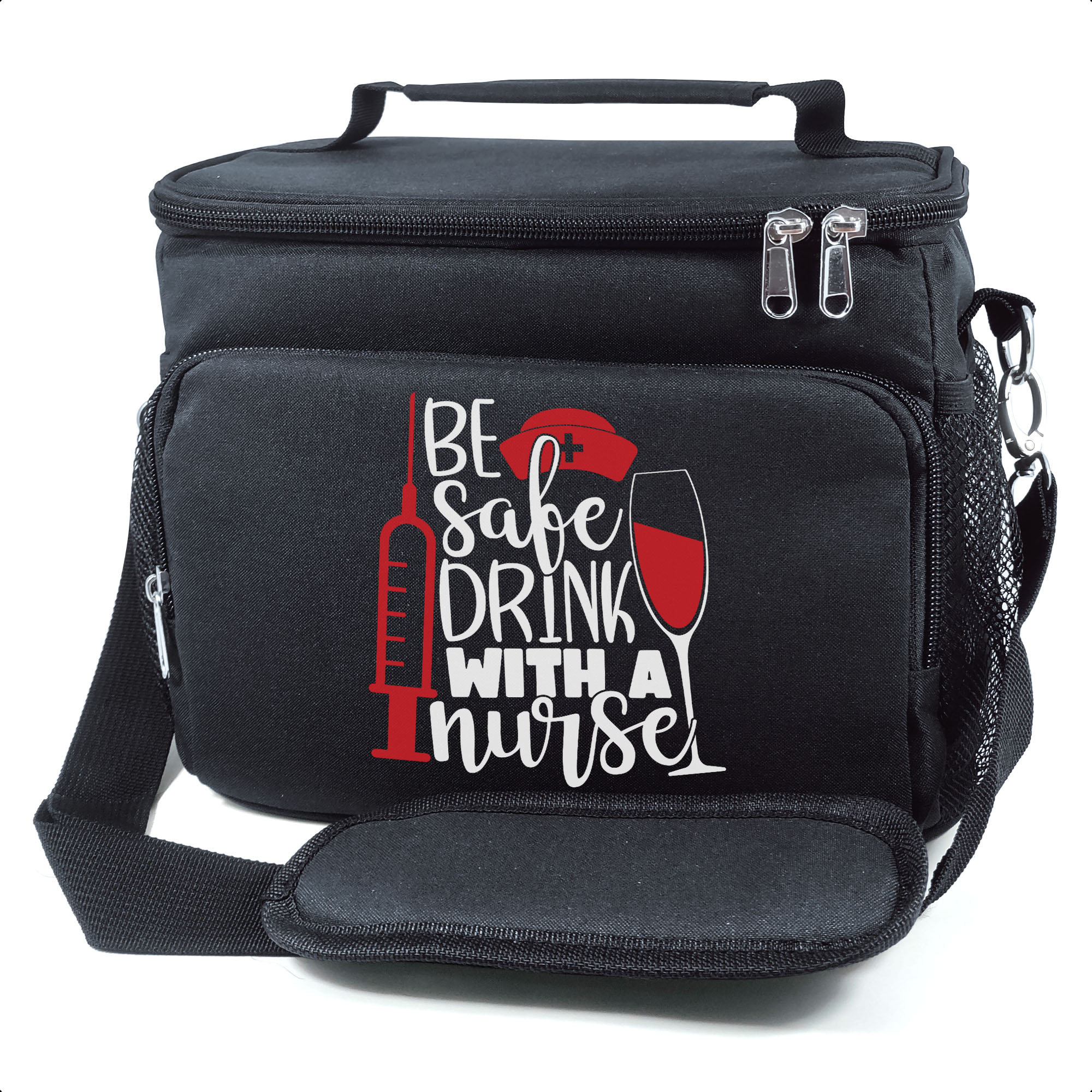 Be Safe Drink With A Nurse Insulated Lunch Bag – Leakproof and